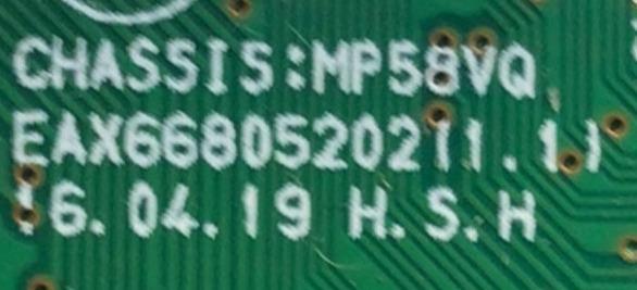 MAIN FUENTE PARA MONITOR LG / NUMERO DE PARTE EAX66805202(1.1) / CHAISIS:MP58VQ / 731M038F-0008 / PANEL LGM238LC4(SLA2) / MODELO 24MP60VQ-P.AUSMEVN	 - Imagen 3